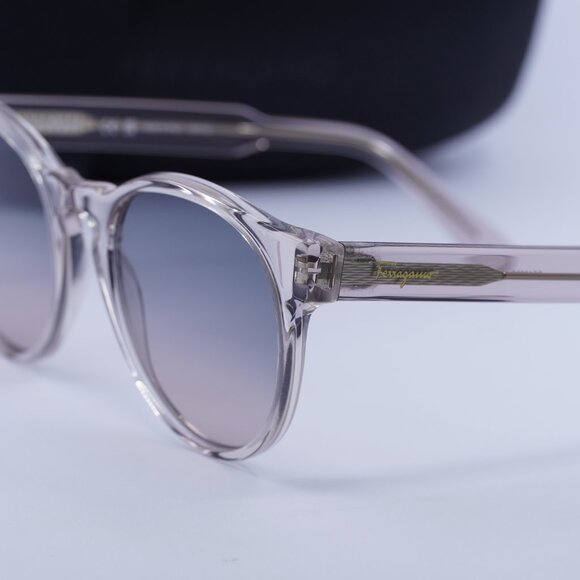 Salvatore Ferragamo SF1068S 260 Round Sunglasses - Nude / Smoke